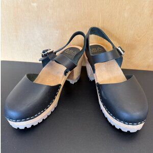 MIA 1976 Wooden Leather Clogs